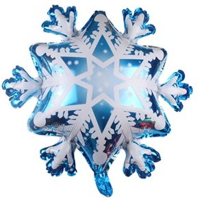 Venta caliente invierno congelado copo de nieve Foil Mylar globo <span class=keywords><strong>fiesta</strong></span> <span class=keywords><strong>globos</strong></span> Navidad Año Nuevo copo de nieve <span class=keywords><strong>globos</strong></span> de helio - Product Image 2