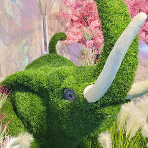 Songtao Haute Qualité Réaliste Animal Topiaire Ornemental Grandes <span class=keywords><strong>Plantes</strong></span> Artificielles Extérieures Ornements De <span class=keywords><strong>Jardin</strong></span> Réaliste Éléphant Herbe - Product Image 4