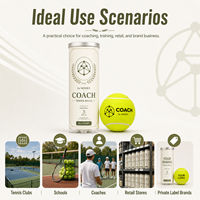 Pelota de Tenis Presurizada de 3 Bolas, 45% Lana, de la Mejor Calidad, Marca NODEX, Fabricante OEM, Personalizable con Logotipo