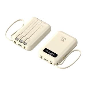 Mini Banco de Energía de 20000mAh con Cables Integrados, Carga Rápida de 20W, Pantalla LED, Cargador de Batería Externo Portátil, Batería Externa - Product Image 3