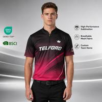 Camiseta de Boliche Cómoda, Transpirable, de Secado Rápido, Resistente, que Absorbe la Humedad, Sublimada, para Hombres, Mujeres y Jóvenes
