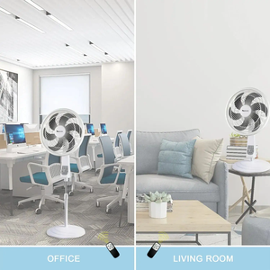 Más Vendido 18'' 80 ° Ventilador de Pedestal Oscilante Manual de 3 Velocidades y 85W, Negro, 3 en 1, Ventilador de Pie - Product Image 5