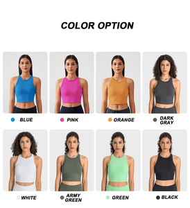 Soutien-gorge de sport à bretelles larges croisées dans le dos pour femmes avec rembourrage amovible - Product Image 6