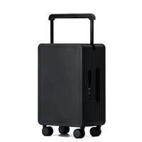 Valise trolley rigide pour PC, design emboîtable, 20, 24, 26 pouces, cadre en aluminium, 4 roues pivotantes, serrure TSA intégrée, bagage cabine