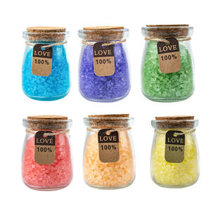 Cristaux de sel de bain 100g en stock, infusés aux huiles essentielles, parfum rose, ingrédients minéraux, vente directe usine, transfrontalier - Product Image 6