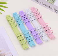 Fabrik Metall Buch bindung Clip Binder 6 Ring Binder Mechanismus mit Platte Ring Metall clip auf Notebook A5 Ring Clip