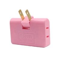 Adaptateur de prise rotatif Cantell, une entrée trois sorties, extension à 180 degrés, adaptateur de prise électrique 110V-250V ABS