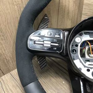 Volant en suède AMG pour W176 W167 W205 W214 W223 W212 W463 W222 C180 C200 C300 C43/C63, personnalisable - Product Image 2