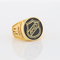 Meisterschaftsring für Herren, Roségold-Plattiertes Kupfer mit Zirkonia, GDTC-Zertifiziert, Jieding Trendiger Einlage-Ring, Geschenk für Sportfans und Partys