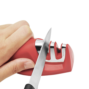 2-Stage Knife Sharpener with Diamond Ceramic <strong>Whetstone</strong> Household Grindstone with Anti-Slip Base for Sharpening Knives - Product Image 3
