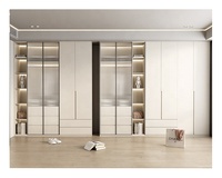 Armoire coulissante moderne en forme de L Coiffeuse 8 portes Pvc Sunmica Designs pour armoire de chambre à coucher