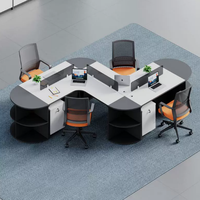Nouvelle Poste de Travail Combinée pour Bureau : Table, Écran et Poste de Travail en Zone Ouverte, Poste de Travail en Cubicle