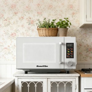 Four à <span class=keywords><strong>micro</strong></span>-ondes numérique 20L, fonction solo, 10 niveaux de puissance, fonction de dégivrage et verrouillage de sécurité pour enfants - Product Image 1