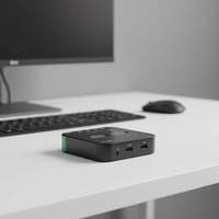 AOTECH KCZ-15C8 20Gbps Dual-Bay Aluminium Plastik USB-C NVMe M.2 Docking Station Dukungan SSD M.2 Simultan untuk