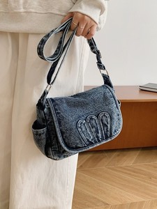 2026 New Women <b>Bag</b> Casual Stylish Versatile Single Shoulder <b>Bag</b> <b>College</b> Student Tote Large Capacity Canvas <b>Bag</b> - Product Image 4