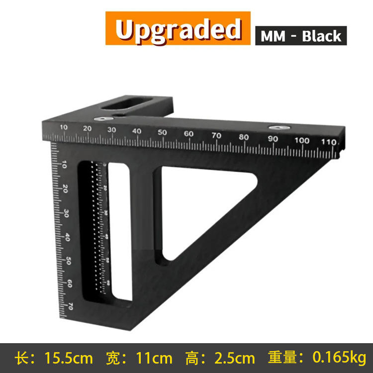 Rapporteur carré noir