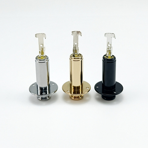 Messing Metaal 6.35 Uitgang Ingang EQ Stand Type Jack Plug Socket voor Akoestische Elektrische Gitaar Muziekinstrument Accessoires - Product Image 1