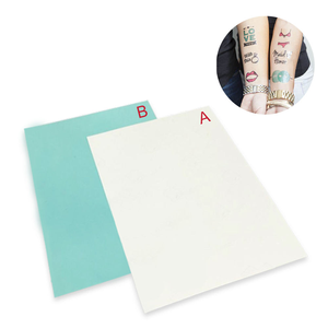 Papier de transfert d'eau imprimable au laser à jet d'encre M R.R pour tatouage corporel temporaire A4 avec 5 ensembles par paquet (A + B par ensemble) - Product Image 1
