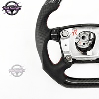 Volant de voiture personnalisé en cuir et fibre de carbone pour Porsche 993 996 Boxster 986 1997-2001