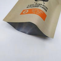 Sachet Doypack Personnalisé en Papier Kraft avec Trou de Suspension et Fermeture Éclair pour Emballage de Bœuf Séché et Snacks