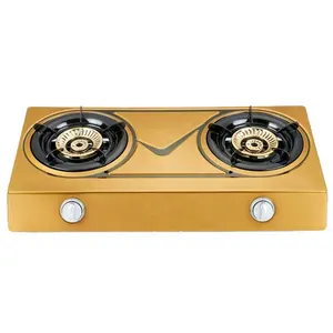 2 parts hot table top sale in south africa cooktops stainless steel two burner gas stove