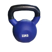 Kettlebell en fonte de haute qualité, durable, antidérapant, recouvert de caoutchouc, pour musculation, entraînement de force, coloré, finition mate