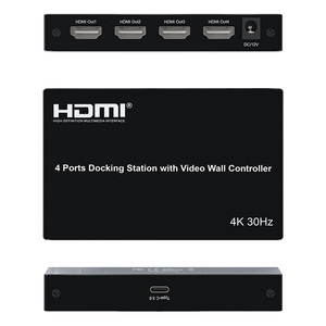 SOFLY 4K 30Hz 4 Ports Docking Station With Video Wall Controller 4 <strong>HDMI</strong> <strong>Output</strong> 1 Type-C Port - Product Image 5