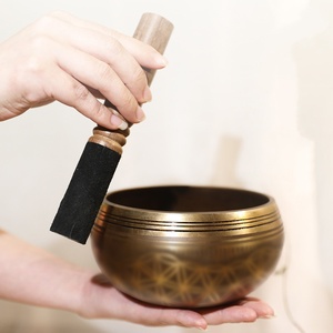 Bol chantant tibétain fait main en cuivre, bol sonore pour la thérapie sonore, l'équilibre des chakras, la méditation, le yoga, la guérison, bol Bouddha pour la relaxation - Product Image 5