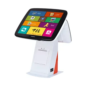 Oem Odm Dual Touch Scree Cashier Machine Eua Inch 15 Ai Product Recognition Camera Sistema de ponto de venda Pos Software System