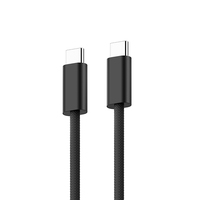 Câble de données tressé en aluminium USB-C vers USB-C 60W à charge rapide pour iPhone 17 Pro Max