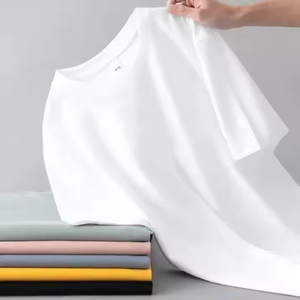 Tùy Chỉnh Thiết Kế Logo T-Shirt Ngắn Tay 300G Cotton Polyester Rắn Màu Sắc Của Nam Giới Quá Khổ Thời Trang Hàng Ngày Xu Hướng T-Shirt - Product Image 1