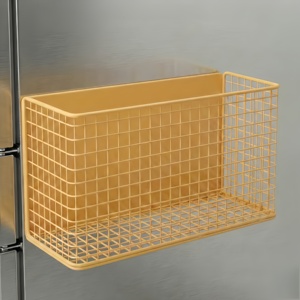 Organisateur magnétique multifonctionnel pour réfrigérateur, étagère métallique sans perçage, solution de rangement robuste pour la cuisine et le réfrigérateur - Product Image 1