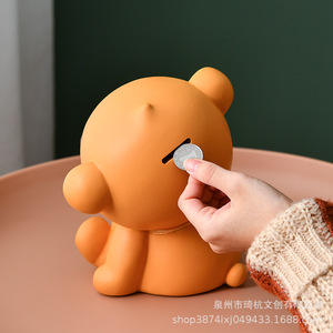 Hucha de vaca de dibujos animados, caja de dinero de resina plástica para niños, regalo, decoración del hogar - Product Image 3