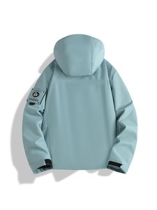 Giacca da Montagna Outdoor Tre-in-Uno per Uomo e Donna, <span class=keywords><strong>Cappotto</strong></span> da Pesca Antivento e Impermeabile per l'Inverno, Giacca da Trekking a Tinta Unita - Product Image 4