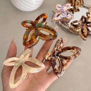 JIRIS <span class=keywords><strong>PL</strong></span> НОВАЯ Женская модная заколка для волос высокого класса 6,5 см Ацетатный Сплав Зажим-бабочка милые свадебные аксессуары для волос - Product Image 2