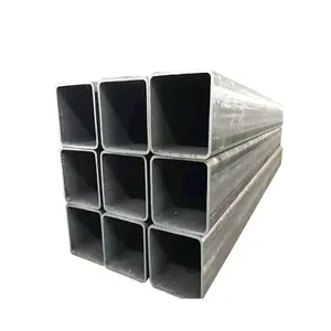 高品质黑色方管铁矩形管焊接镀锌方钢管/尺寸和宽度可定制。