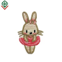 Custom Borduurpatches Dieren Naaien Patches Konijn Appliques Sticker Patches Voor Jurk Hoed