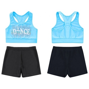 ชุดเต้นเด็กสมัยใหม่6-14ชุดเต้นแขนกุดสำหรับเด็กผู้หญิงชุดยิมนาสติกลีลา - Product Image 3