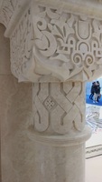Araignée de moustique, personnalisé, pour construction de mosquée, décoration islamique, design, Sculpture, grande colonne en marbre blanc