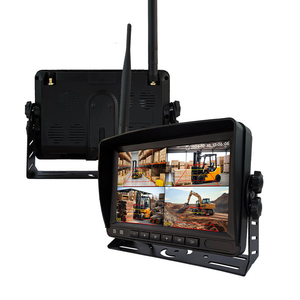 จอแสดงผล IPS ขนาด 7 นิ้วแบบพกพา AHD 1080P กล้องติดรถยนต์ 4CH แบบเลนส์คู่ ชุดกล้องมองหลังไร้สายสำหรับรถพ่วง - Product Image 5