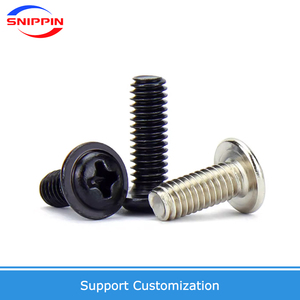 Tornillos de Cabeza Plana Negros con Tornillos de Fijación para Placa Base con Almohadilla DIN967 M1.4 M2 M2.5 M3 M3.5 M4 M5 M6 Negro/Niquelado - Product Image 4