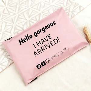 Sacs d'expédition en polyéthylène pour courrier, sacs d'emballage personnalisés écologiques avec logo violet, sacs d'expédition en polyéthylène pour colis - Product Image 3