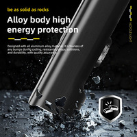 Phare de vélo à haute luminosité en alliage d'aluminium lumière de vélo équipement d'éclairage de cyclisme en plein air accessoires de vélo