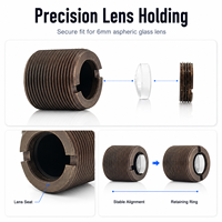 Lentille de focalisation pour capteur à fibre optique professionnel Zhonna M3 M4 2HA 3HA 4HA 6HA F4, lentille de sonde de détection réfléchissante diffuse à petit spot