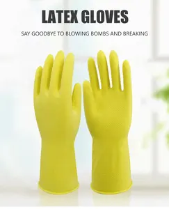 ถุงมือยางสำหรับใช้ในครัวเรือนถุงมือล้างจานสำหรับทำความสะอาดครัวส่งตรงจากโรงงาน