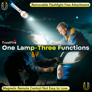 Перезаряжаемый USB-фонарь для кемпинга на аккумуляторах 18650, водонепроницаемый IP65, 750 лм, с регулируемым лучом, магнитный, для походов и экстренных ситуаций, светодиодный - Product Image 4