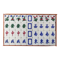 Vente directe usine : Ensemble de tuiles de mahjong classiques en acrylique transparent, texture durable, pour divertissement familial à domicile
