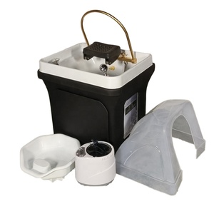 Kisen Bac de lavage de luxe pour salon de coiffure et spa, avec raccordement de tuyauterie, circulation d'eau et couleur personnalisable - Product Image 1