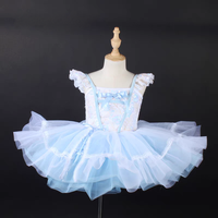 Ballet Tutu jupe princesse paillettes scène Performance Costume gaze gonflée Silhouette taille naturelle robe de danse professionnelle