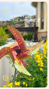 Lampe de sol à moulin à vent LED, extérieur, jardin, cour, IP44, étanche, durable, éclairage de jardin, parfait pour l'extérieur, lumière solaire - Product Image 4